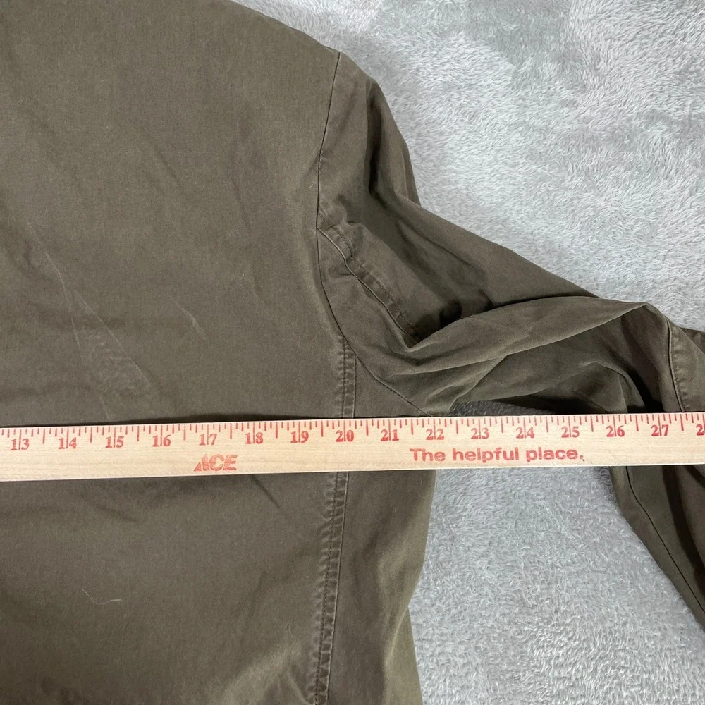 LL Bean Field‎ Jacket Mens 40 Brown Cotton Canvas Blazer Elbow Patch Workwear